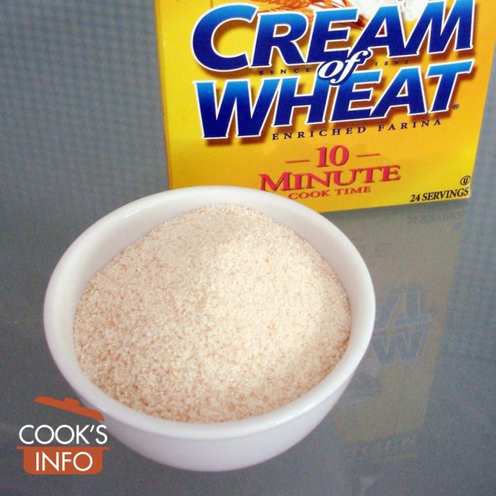 Cream wheat nutrition facts