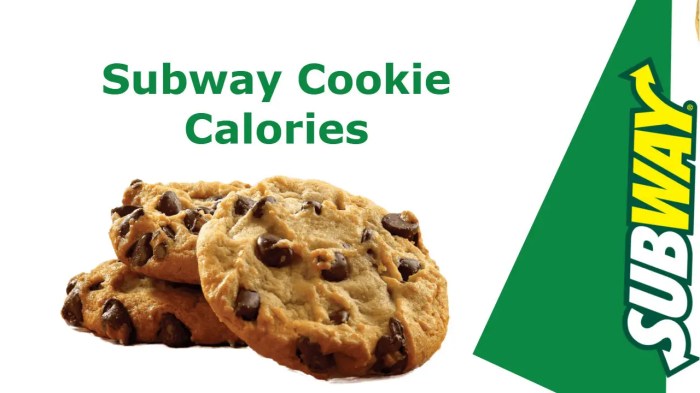 Nutrition facts subway cookies