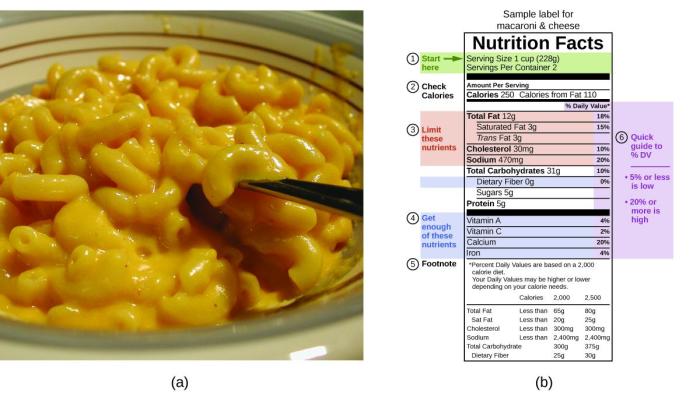 Mac n cheese nutrition facts